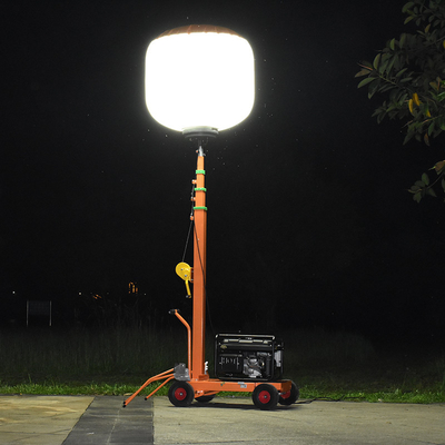 700W مولد LED المحمول برج الضوء المحمول للاحتياجات البناء والإضاءة الخارجية