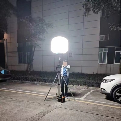 مصدر ضوء LED 200W برج ضوء بالون محمول للخارج للبناء أو الأحداث