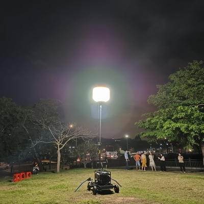150W 50000 ساعة وقت العمل الشمسية المحمولة مصباح البالون LED للضوء ضد الماء