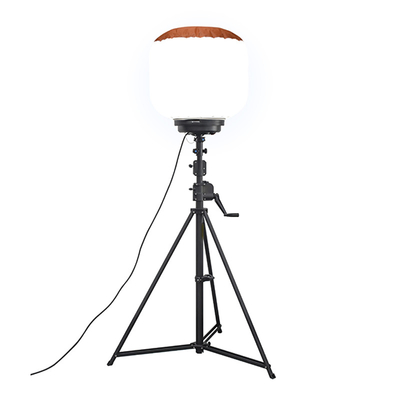 مصابيح البالون البيضاء المتنقلة الفيلم 500W LED Light Tower المتنقلة مدعومة لإنشاء الهندسة