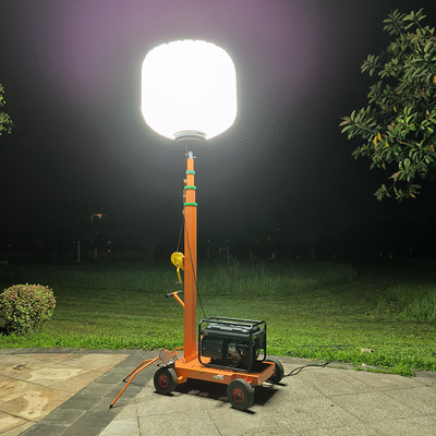 طاقة عالية LED تلسكوبي برج الضوء 1400W البالون أضواء البرج في الهواء الطلق للصناعية