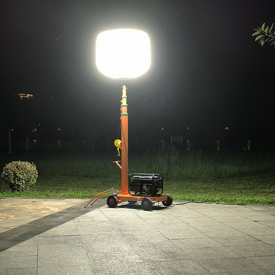 إضاءة عربة LED برج ضوء بالون 1400W برج ضوء الصدر للنيران والإنقاذ