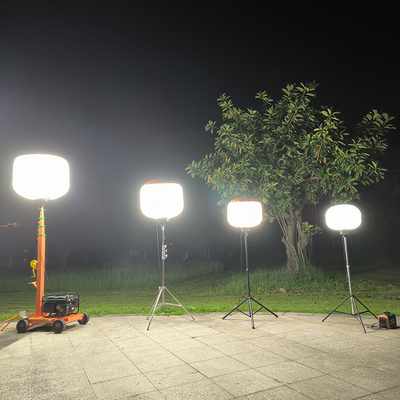 ضوء عمل محمول متعدد الاستخدامات 700 واط بالون LED برج ضوء لصيانة الطرق