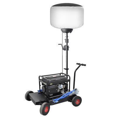 ضوء العمل ثلاثي الأطراف المتنقل 1000W LED البالون الضوء برج لمعدات إدارة السلامة