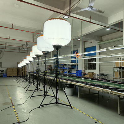 AC220V محمولة مصباح العمل LED 1400W موقع العمل LED البالون برج الضوء لإنفاذ القانون