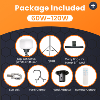 ضوء البالون الخارجي 120W 150W برج ضوء متنقل للحفلات