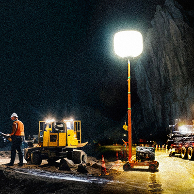 128000lm ضوء البرج القابل للنفخ 800W بالون LED الضوء