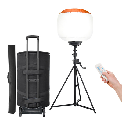 500W برج ضوء بالون محمول 160lm / W سطوع عالية للعمل المؤقت الضوء أعمال الطرق