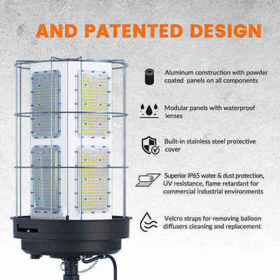 مصنع مخصص 36 واط في الهواء الطلق أدى ضوء الفيضان كشاف قابل للتعديل ارتفاع الصاري القابل للتعديل لمعسكرات الإغاثة في حالات الكوارث