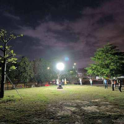 مصباح بالون LED بقوة 500 واط - 1400 واط، درجة حماية IP65، عمر افتراضي 50000 ساعة، تغطية شاملة 360 درجة