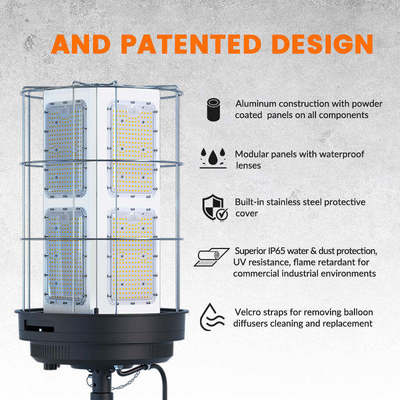 500 واط مصباح بالون LED IP65 50000 ساعة 160lm/W AC90-305V